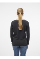 Pulover Dama Vero Moda Vmcare Structure O-Neck Dark Grey Melange