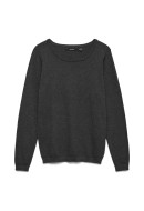 Pulover Dama Vero Moda Vmcare Structure O-Neck Dark Grey Melange