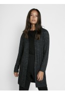 Cardigan Dama Pieces Pcamila Dark Grey Melange