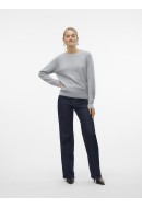 Pulover Dama Vero Moda Vmdoffy O-Neck Ga Light Grey Melange