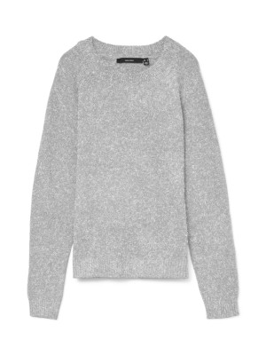 Pulover Dama Vero Moda Vmdoffy O-Neck Ga Light Grey Melange