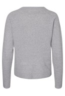 Pulover Dama Vero Moda Vmdoffy O-Neck Ga Light Grey Melange