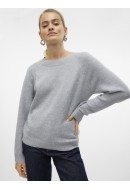 Pulover Dama Vero Moda Vmdoffy O-Neck Ga Light Grey Melange