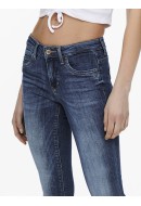 Women Jeans Only Onlkendall Reg Sk Ank Cre178067 Medium Blue Denim
