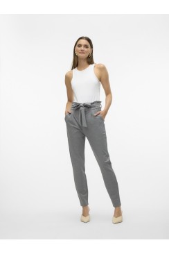 Pantaloni Dama Vero Moda Vmeva Hr Loose Paperbag Medium Grey Melange