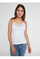 Maieu Dama Pieces Pctoloa Singlet Bright White