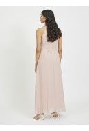 Rochie Vila Vimilina Halterneck Maxi Pale Mauve