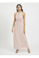 Rochie Vila Vimilina Halterneck Maxi Pale Mauve