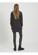 Cardigan Dama Vila Vihanna Knit Open Dark Grey Melange