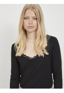 Bluza Dama Vila Visofi Squareneck Black
