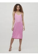Dress Vila Viamazed Slit Fuchsia Pink