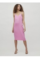 Dress Vila Viamazed Slit Fuchsia Pink
