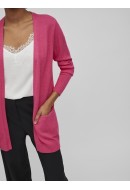 Cardigan Dama Vila Viril Open Pink Yarrow