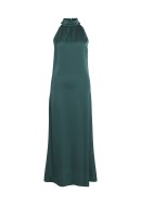 Dress Vila Vienna Ravenna Halterneck Maxi Cadmin Green