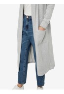 Cardigan Dama Noisy May Nmcity Long Light Grey Melange