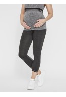 Women Leggings Mama Licious Mlfit Activ 3/4 Dark Grey Melange