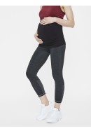 Women Leggings Mama Licious Mlfit Activ 3/4 Dark Grey Melange