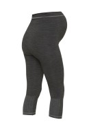 Women Leggings Mama Licious Mlfit Activ 3/4 Dark Grey Melange