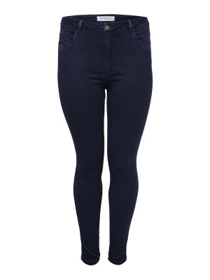 Blugi Dama Onlycarmakoma Caraugusta Hw Skinny Dark Blue Denim