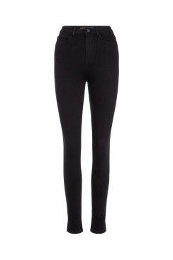Blugi Dama Pices Pchighfive Flex Black Skn Black