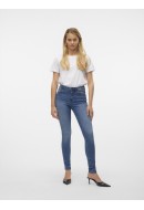 Blugi Dama Vero Moda Vmtanya Mr S Piping Vi349 Medium Blue Denim