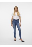 Blugi Dama Vero Moda Vmtanya Mr S Piping Vi 349 Medium Blue Denim
