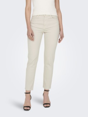 Blugi Dama Only Onlemily Hw St Rw Crpank Dnm Ecru