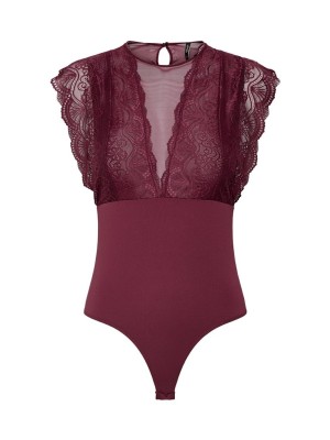 Body Dama Only Onlagnes Lace Tawny Port