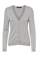 Cardigan Dama Vero Moda Vmnellie Glory V-Neck Light Grey Melange