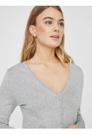 Cardigan Dama Vero Moda Vmnellie Glory V-Neck Light Grey Melange