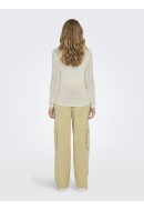 Pulover Dama Jacqueline De Young Jdymore Solid O-Neck Cloud Dancer