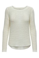 Pulover Dama Jacqueline De Young Jdymore Solid O-Neck Cloud Dancer