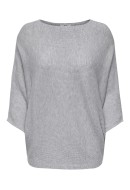 Pulover Dama Jaqueline De Young Jdynew Behave Batsleeve Light Grey Melange