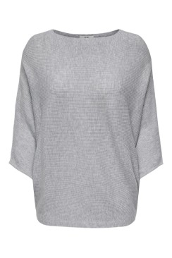 Pulover Dama Jaqueline De Young Jdynew Behave Batsleeve Light Grey Melange