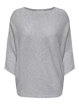 Pulover Dama Jaqueline De Young Jdynew Behave Batsleeve Light Grey Melange