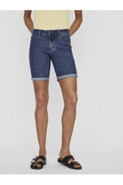 Pantaloni Scurti Dama Vero Moda Vmhot Seven Nw Dnm Long F Medium Blue Denim