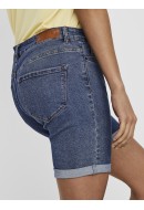 Pantaloni Scurti Dama Vero Moda Vmhot Seven Nw Dnm Long F Medium Blue Denim