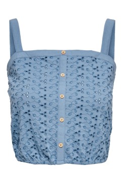 Maieu Dama Only Onlgrace Cropped Faded Denim