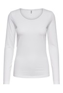 Bluza Dama Only Onllive Love Oneck Noos White