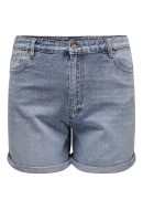 Pantaloni Scurti Dama Only Carmakoma Carhine Reg Light Blue Denim