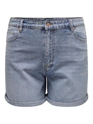 Pantaloni Scurti Dama Only Carmakoma Carhine Reg Light Blue Denim
