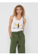 Maieu Dama Only Onljulia Life Bright White/Banana