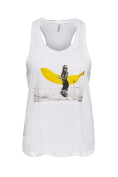 Maieu Dama Only Onljulia Life Bright White/Banana