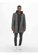 Palton Barbati Only&Sons Onsjulian Life King Dark Grey Melange