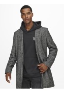 Palton Barbati Only&Sons Onsjulian Life King Dark Grey Melange