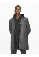 Palton Barbati Only&Sons Onsjulian Life King Dark Grey Melange