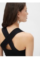 Maieu Dama Yas Yasemil Cropped Knit Goldig Black