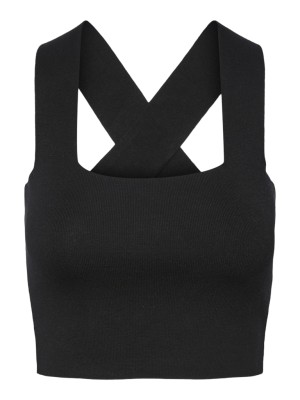 Maieu Dama Yas Yasemil Cropped Knit Goldig Black
