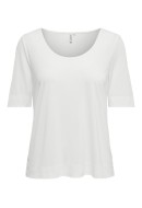 Tricou Dama La Strada Unica Lsuprima O-Neck Cloud Dancer