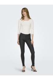 Pantaloni Dama Jacqueline De Young Jdynewthunder Coated Reg Black